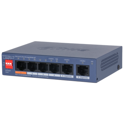 DAHUA CS4006-4ET2GT-60 4XFE-2XGE MEGABİT YÖNETİLEBİLİR 60W POE SWİTCH