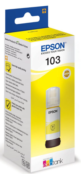 EPSON 103 ECOTANK SARI ŞİŞE MÜREKKEP (C13T00S44A)