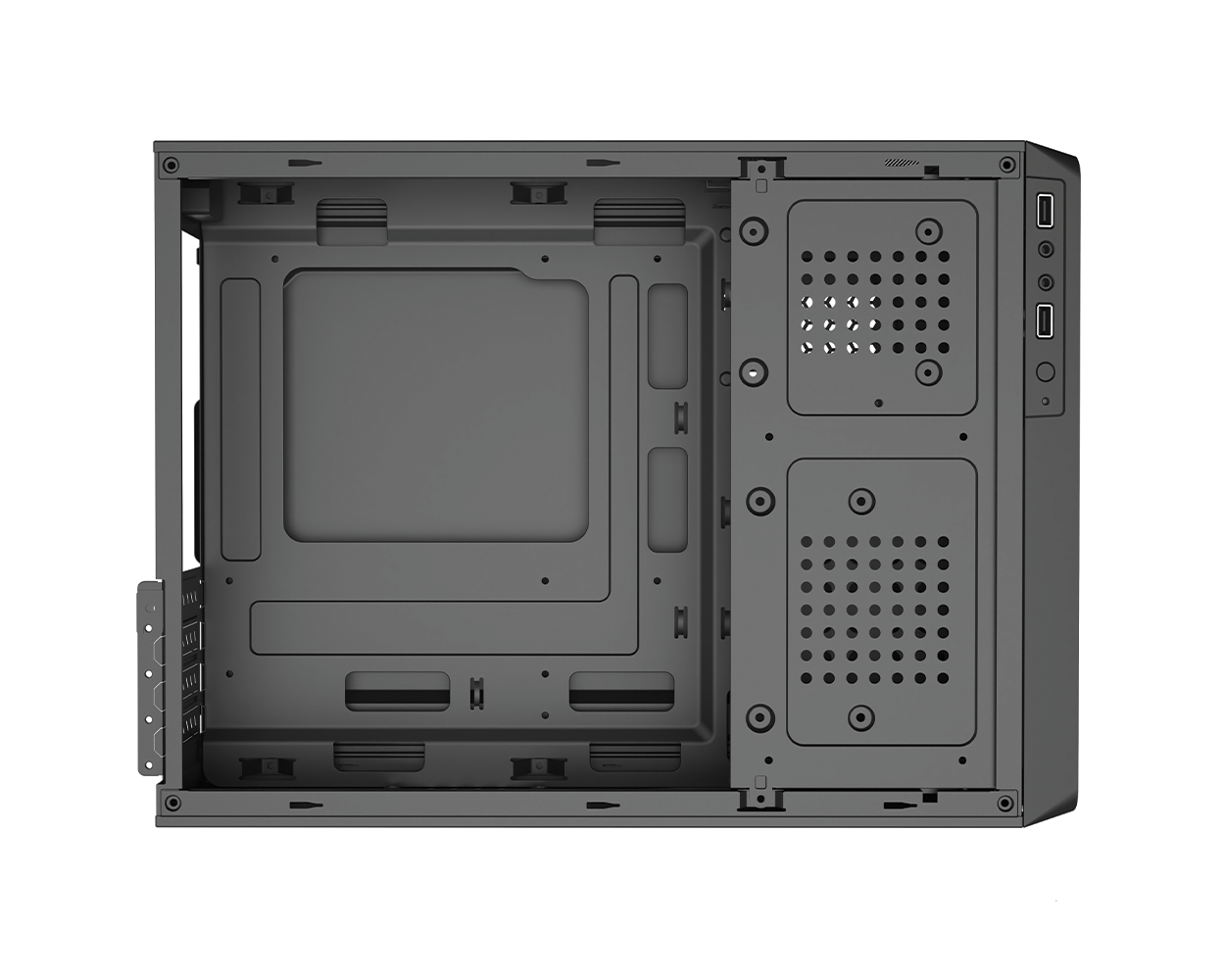 FRISBY FC-S6060B 300W SİYAH SLIM mATX KASA